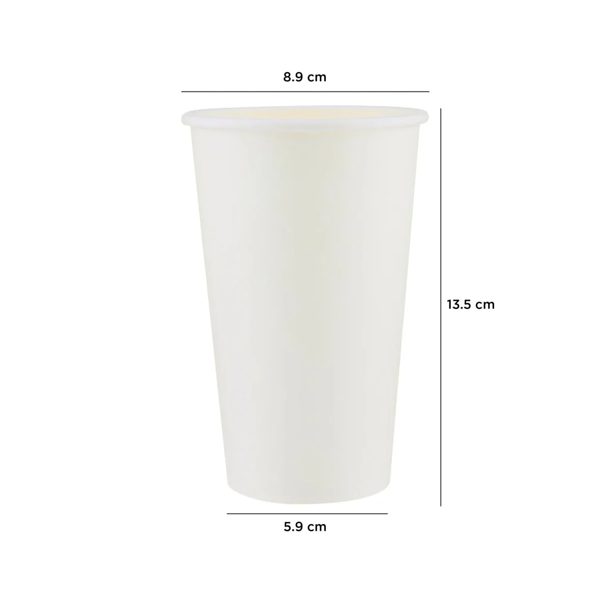 1000 Pieces 16 Oz White Single Wall Paper Cups - Image 3