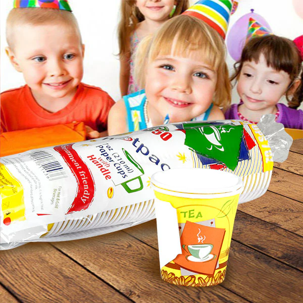 1000 Pieces 7 Oz Printed Single Wall Paper Cups With Handle - Image 13