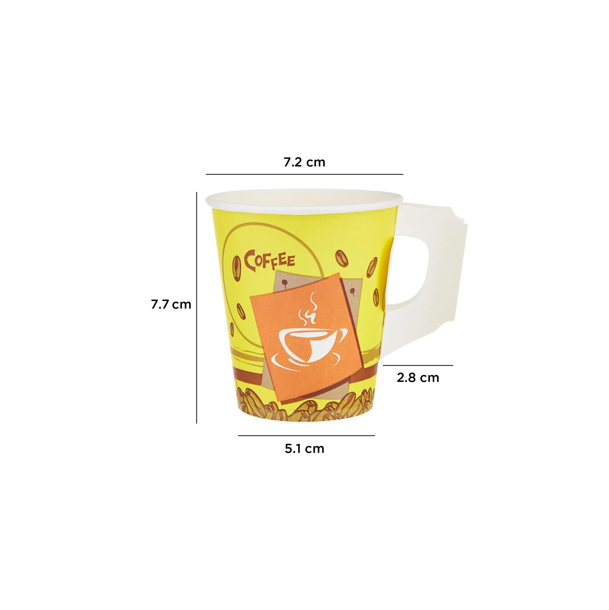 1000 Pieces 7 Oz Printed Single Wall Paper Cups With Handle - Image 7