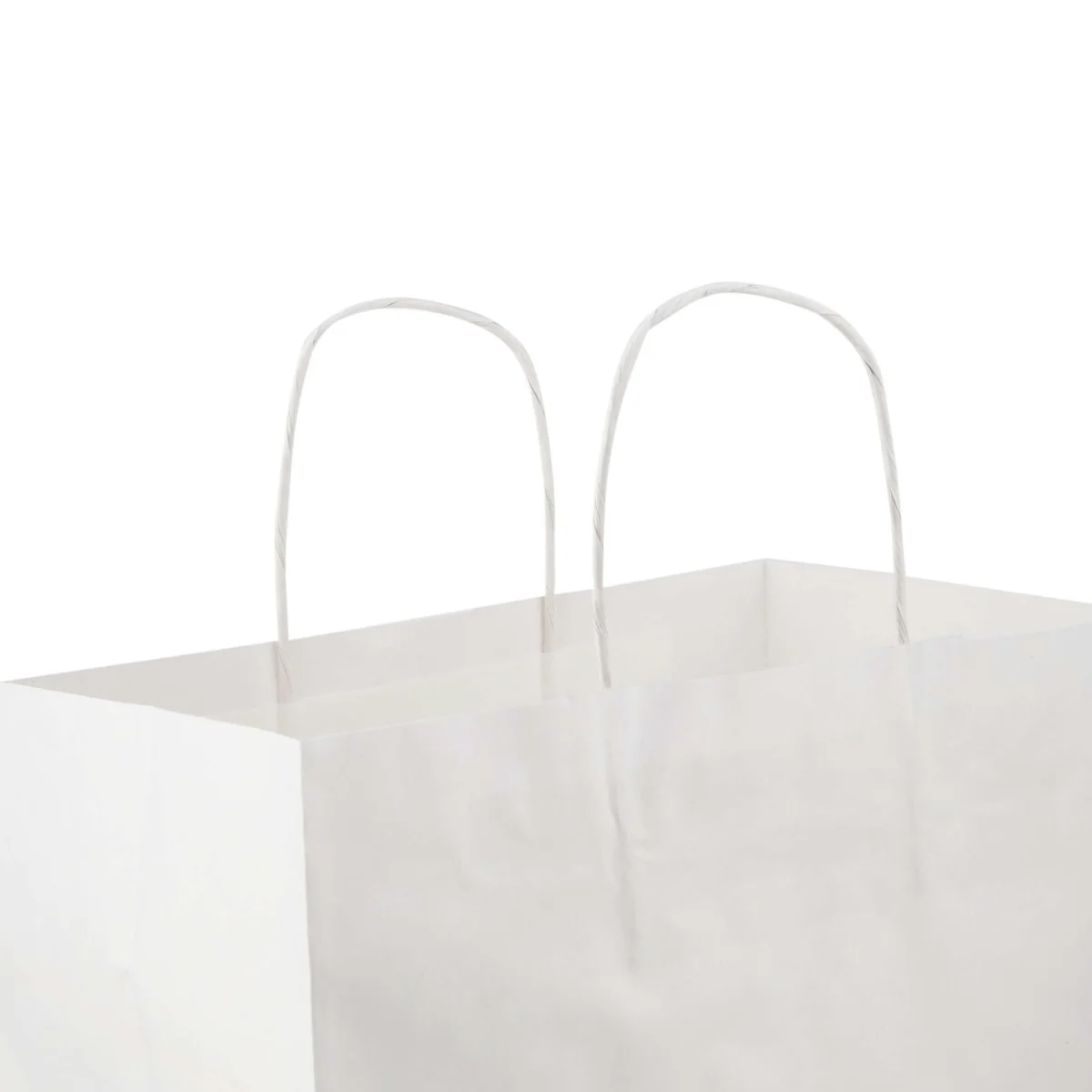 250 Pieces Paper Bag White Twisted Handle 29x15x29 Cm - Image 3