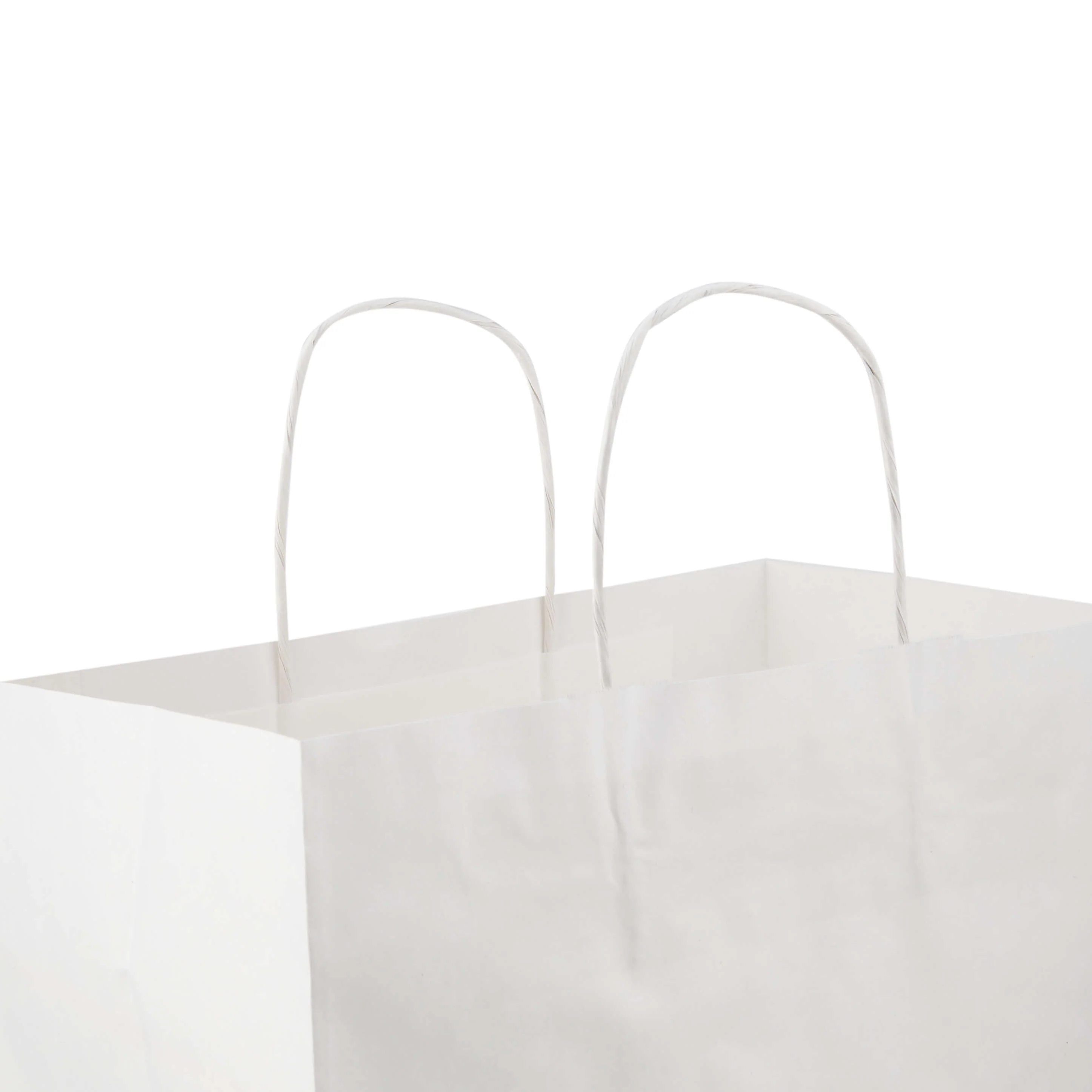 250 Pieces Paper Bag White Twisted Handle - Image 4