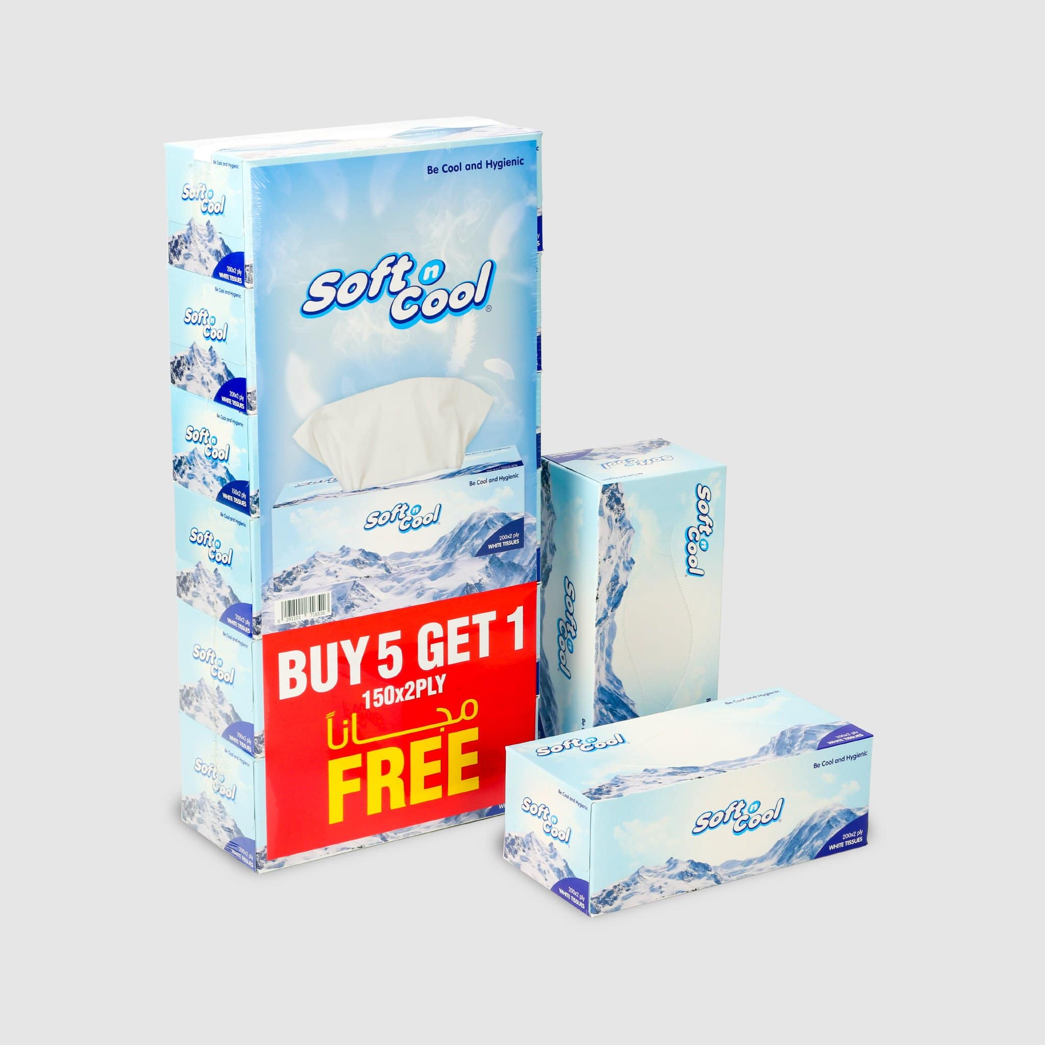 Soft n Cool Facial Tissue 150 Sheets X 2 Ply - Image 11