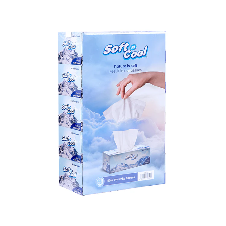 Soft n Cool Facial Tissue 150 Sheets X 2 Ply - Image 12
