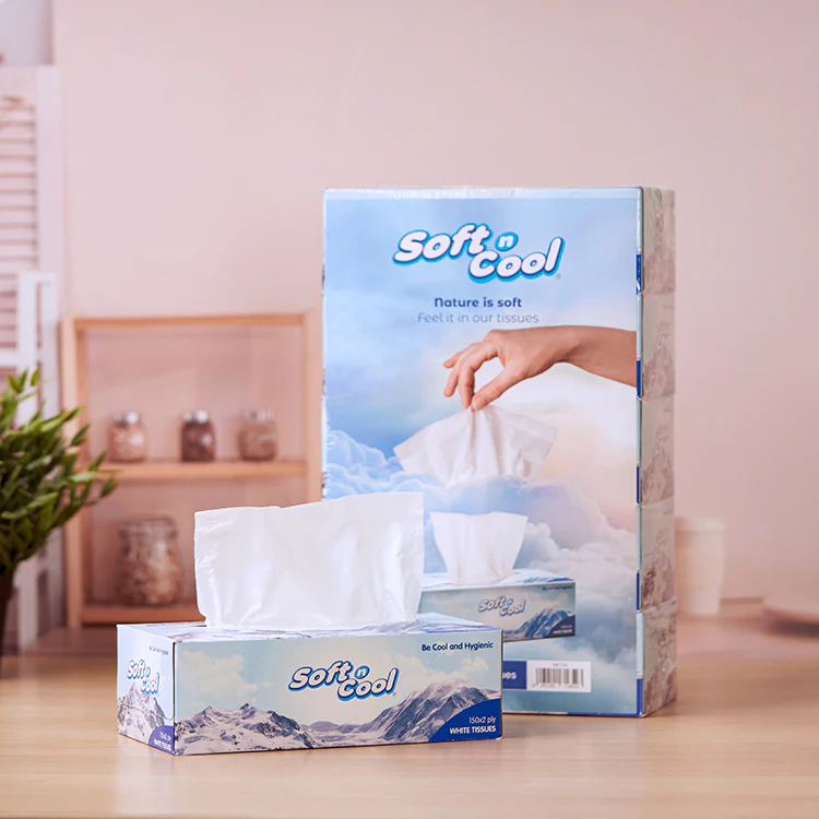 Soft n Cool Facial Tissue 150 Sheets X 2 Ply - Image 3