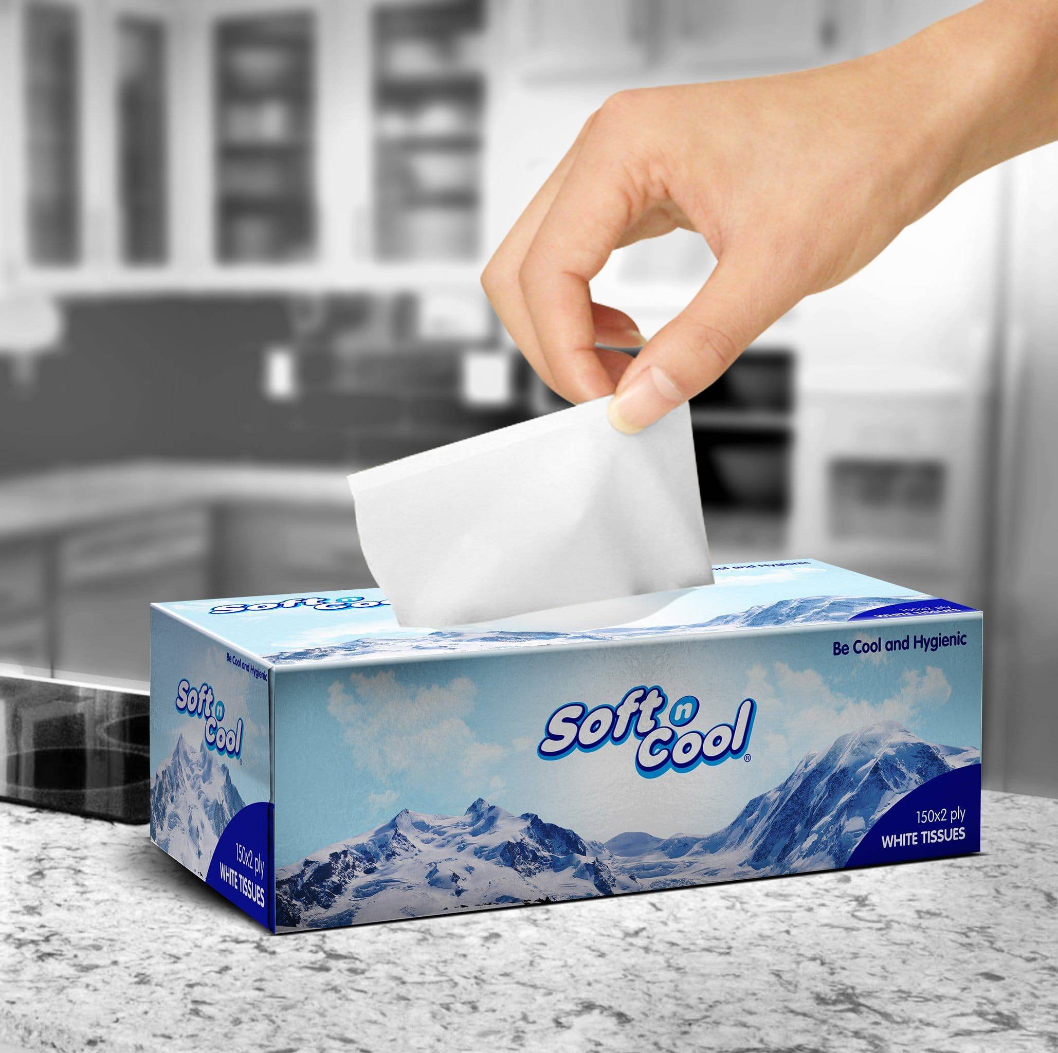 Soft n Cool Facial Tissue 150 Sheets X 2 Ply - Image 9