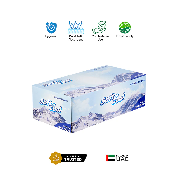 5+1 Boxes Soft n Cool Facial Tissue 150 Sheets x 2 Ply - Image 7