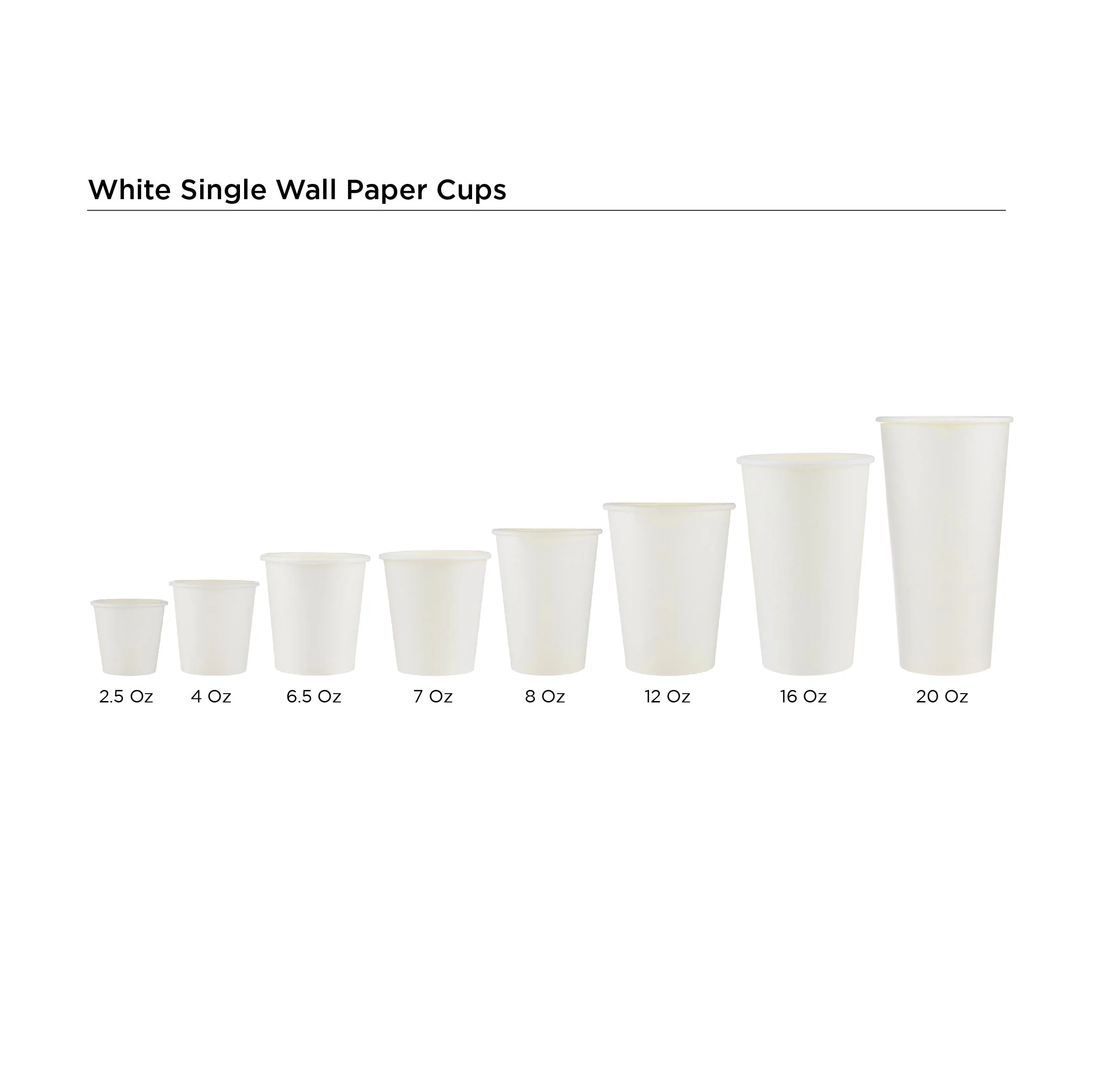 50 Pieces Heavy Duty White Single Wall Paper Cups - Image 5