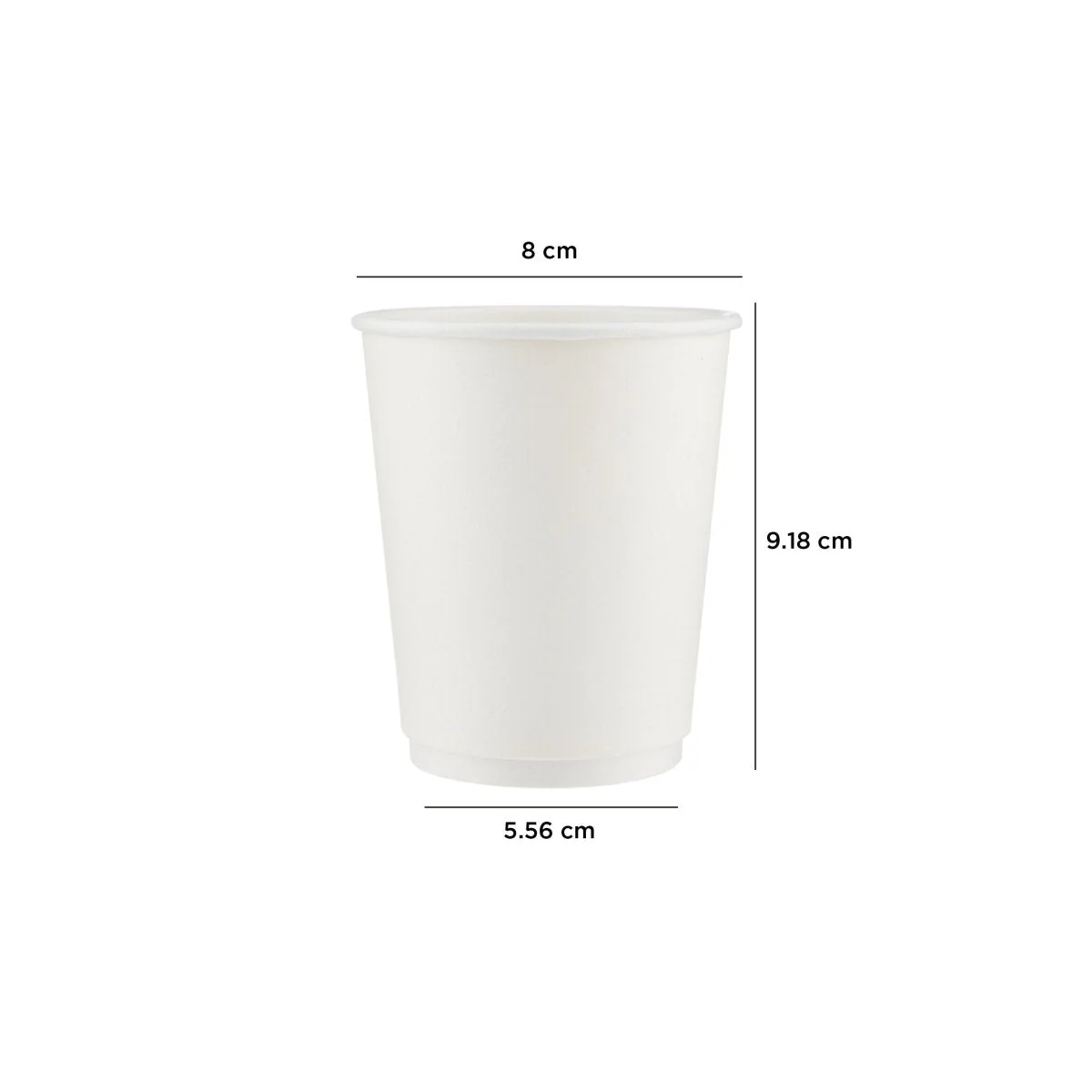 500 Pieces 12 Oz White Double Wall Paper Cups - Image 3