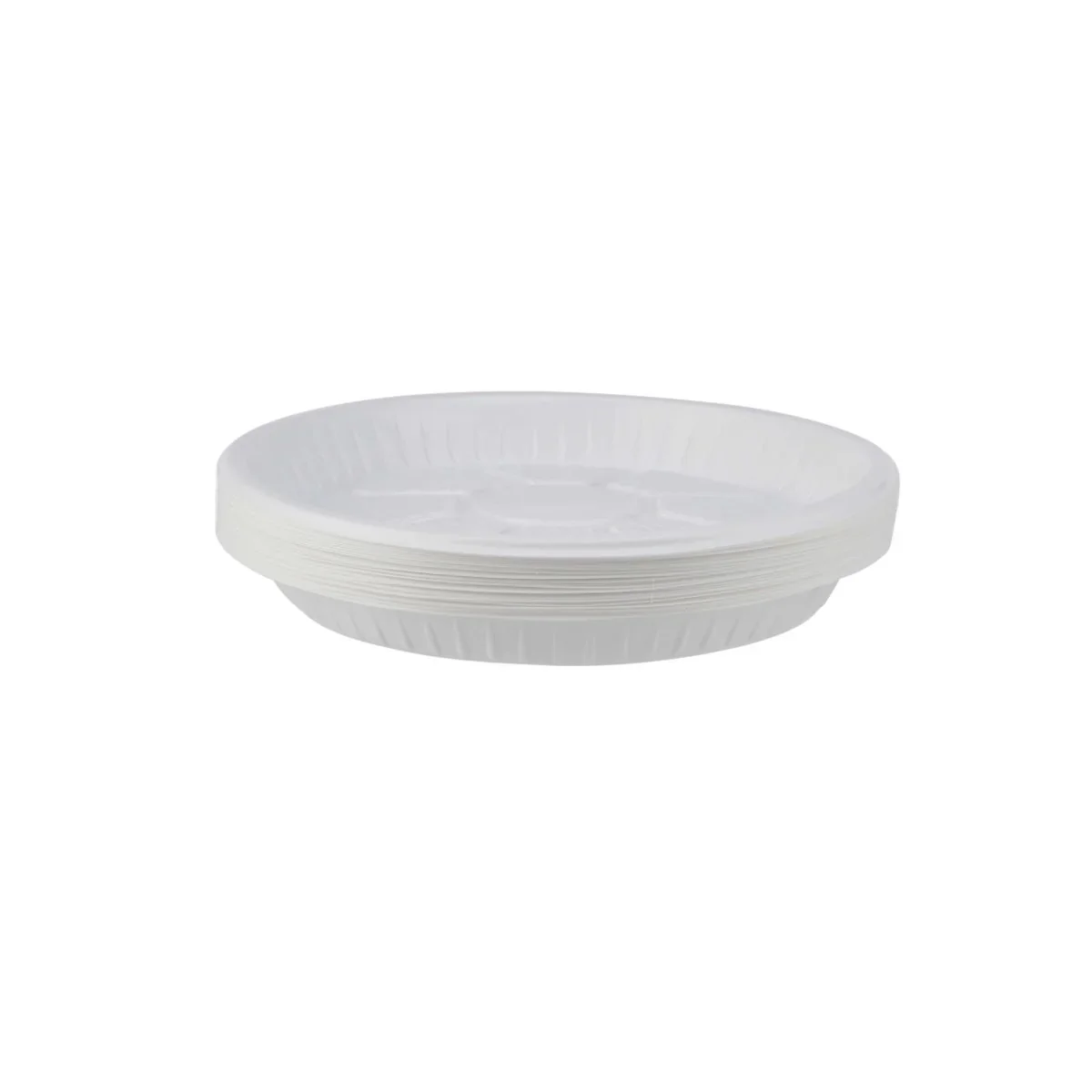 500 Pieces Round Plastic Plate 9 Inch - Image 3