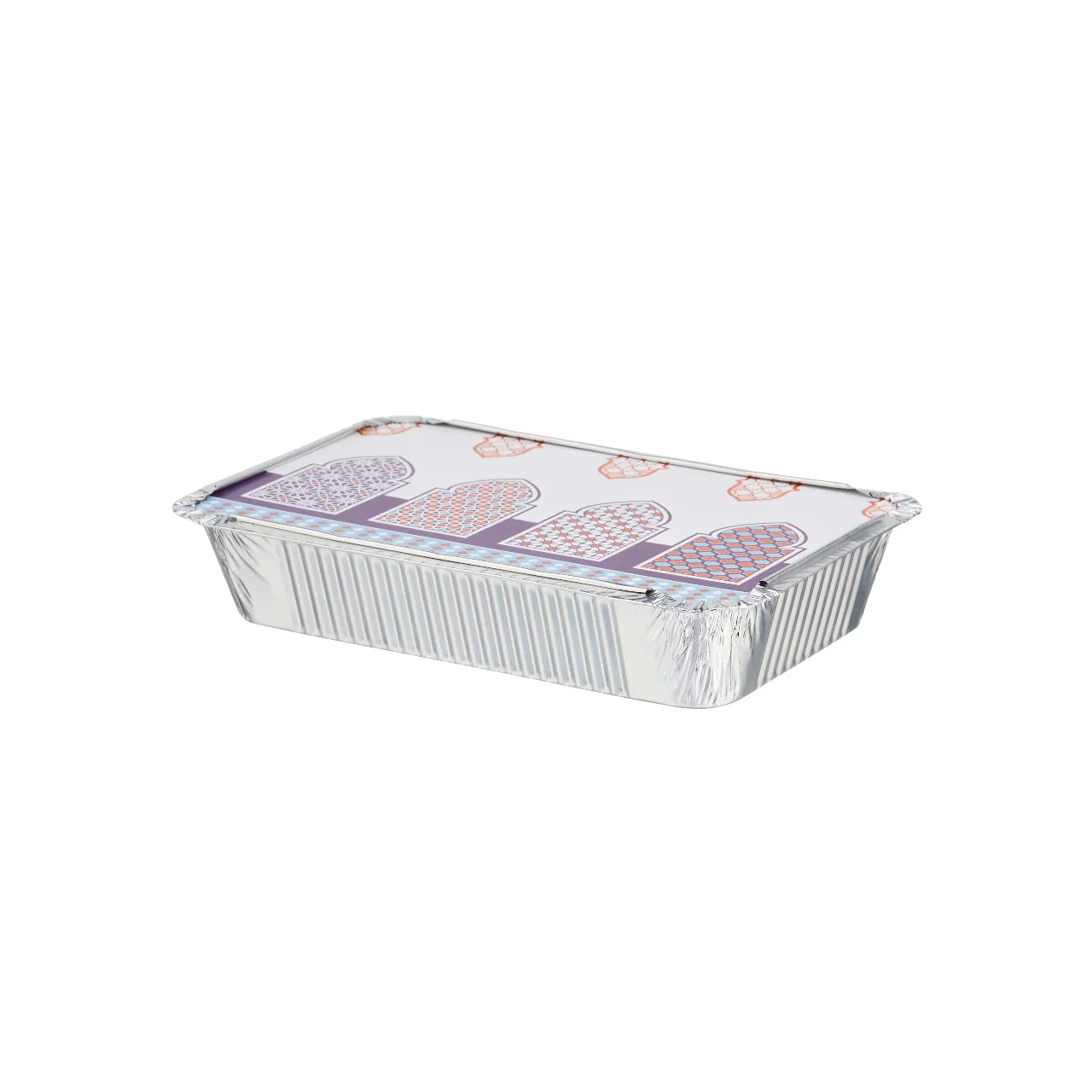 Aluminium Container Base with Ramadan Theme Lid 210x140x38mm (Economy) 1000 Pieces - Image 6
