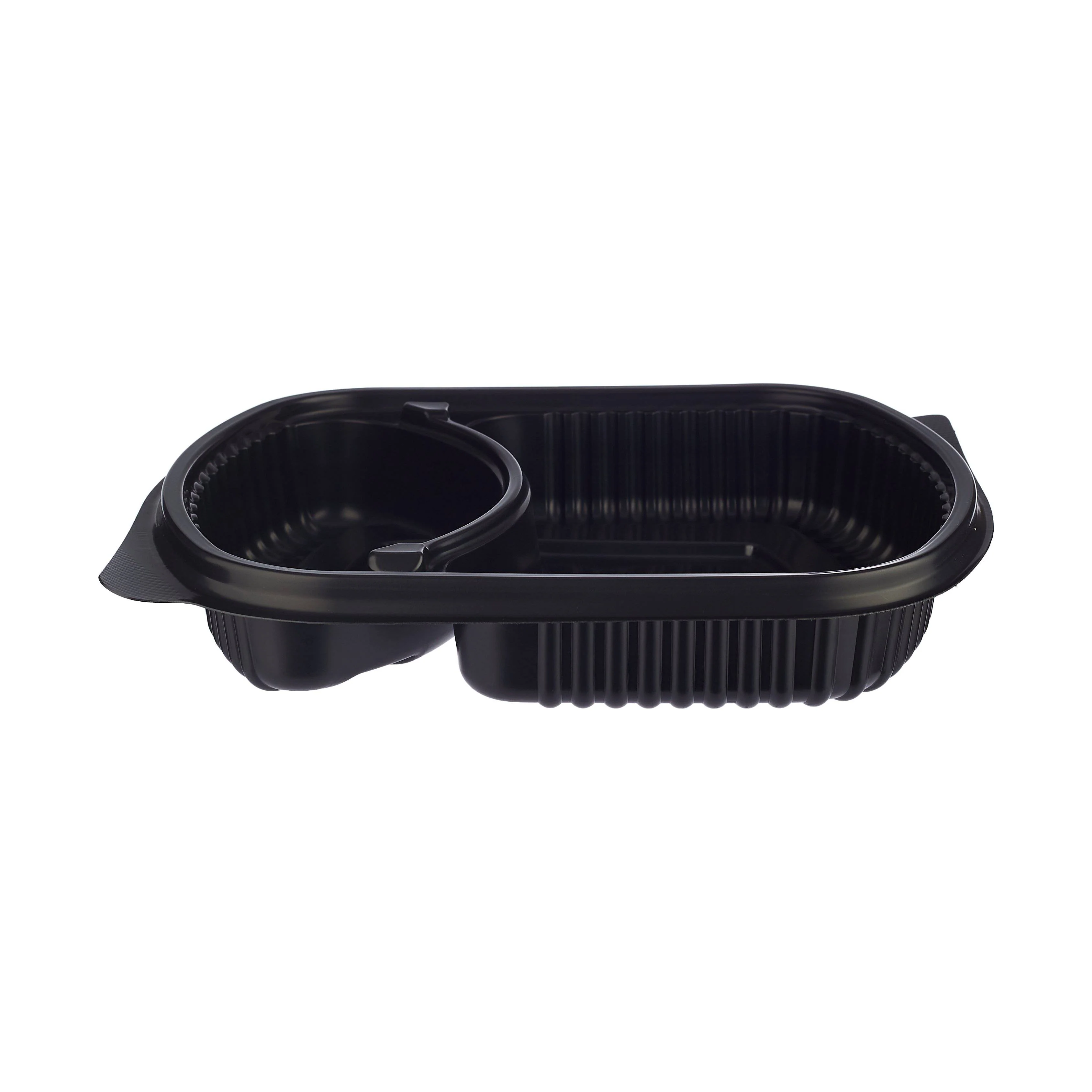 250 Pieces Black Base Rectangular 2-Compartment Container - Image 7