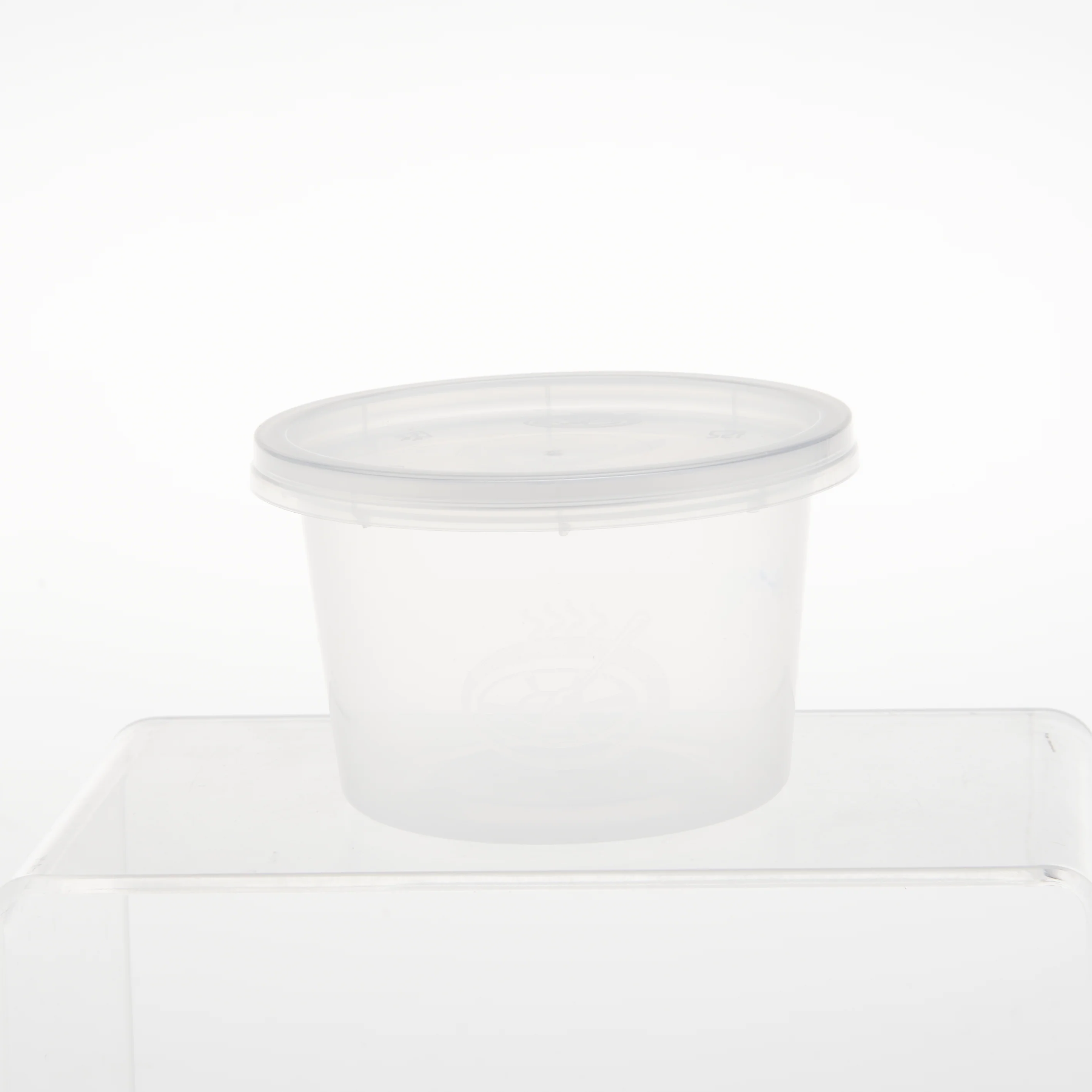 1000 Pieces Clear Round Microwavable Portion Cup 100 ml With Lid - Image 4