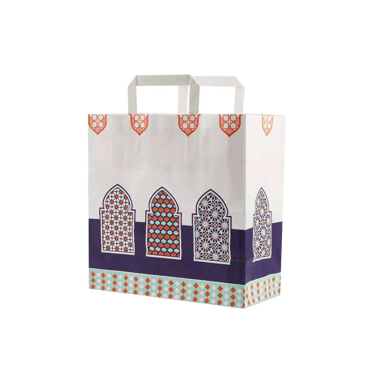 Ramadan Theme Printed Paper Bag 29*15*30 CM - 250 Pieces - Image 3