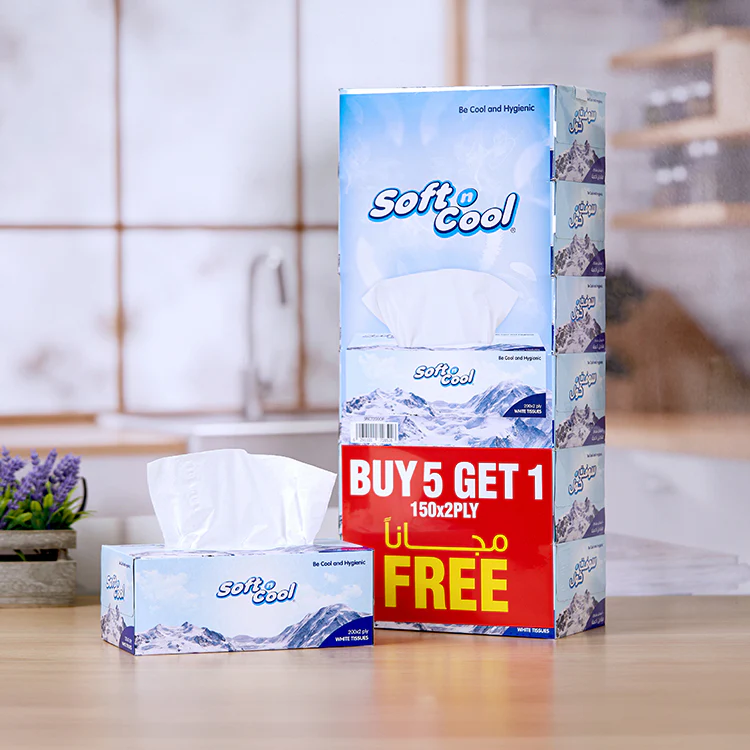 Soft N Cool Facial Tissue 200 X 2 Ply 30 Boxes + 150 X 2 Ply 6 Box - Image 3